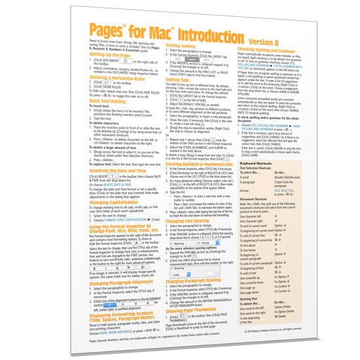 Pages for Mac 8 Introduction Quick Reference