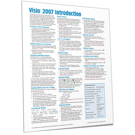 Visio 2007 Introduction Quick Reference