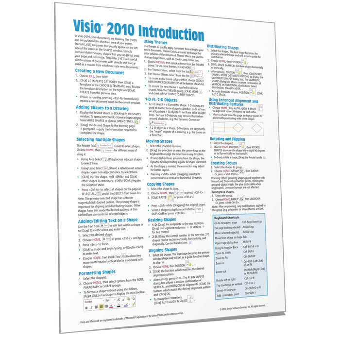 Visio 2010 Introduction Quick Reference