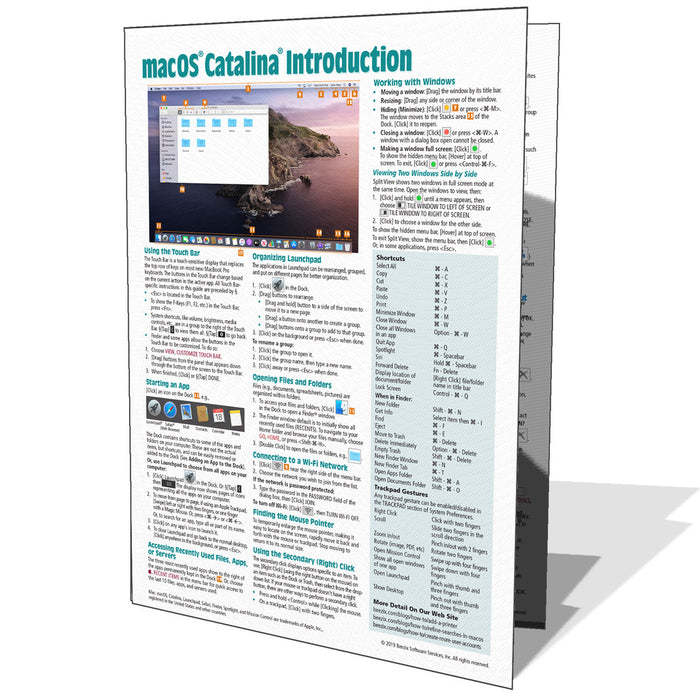 macOS Catalina Introduction Quick Reference