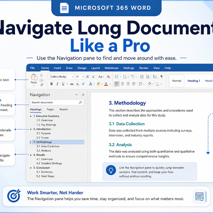 How to Use the Navigation Pane in Microsoft Word to Find and Move Through Long Documents