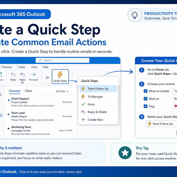 How to Save Time in Outlook with Quick Steps