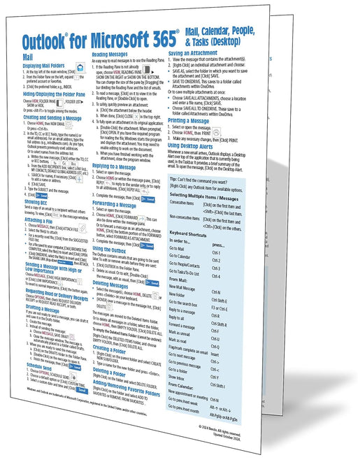 Microsoft Outlook 365 Guide & Cheat Sheet (New Outlook, Desktop Version)