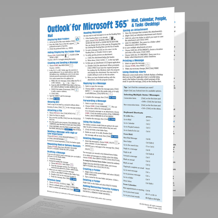 Microsoft Outlook 365 Guide & Cheat Sheet (New Outlook, Desktop Version)