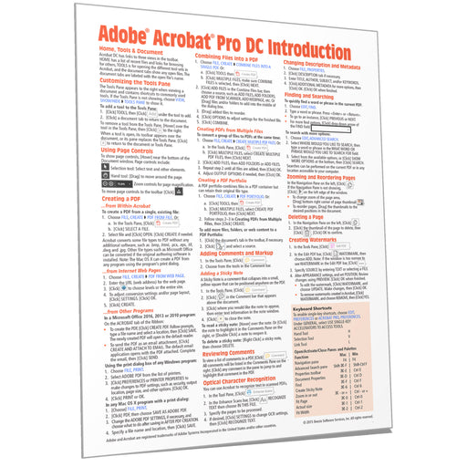Adobe Acrobat Pro DC (2016 version) Introduction