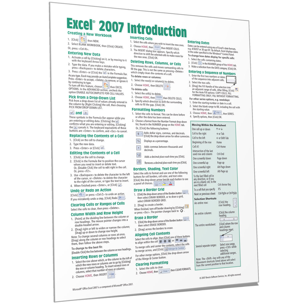 Excel 2007 Introduction
