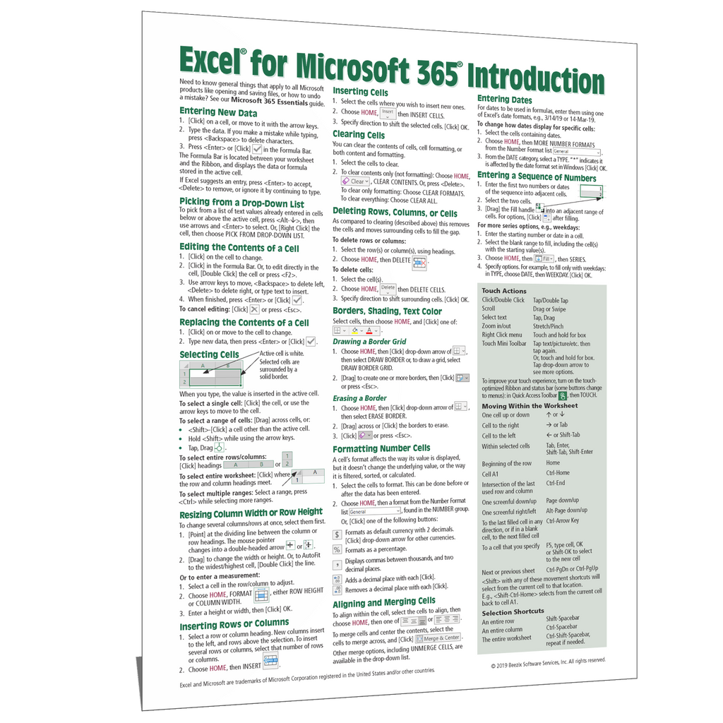 OneNote for Windows 10 Quick Reference, Cheat Sheet, Guide - Beezix