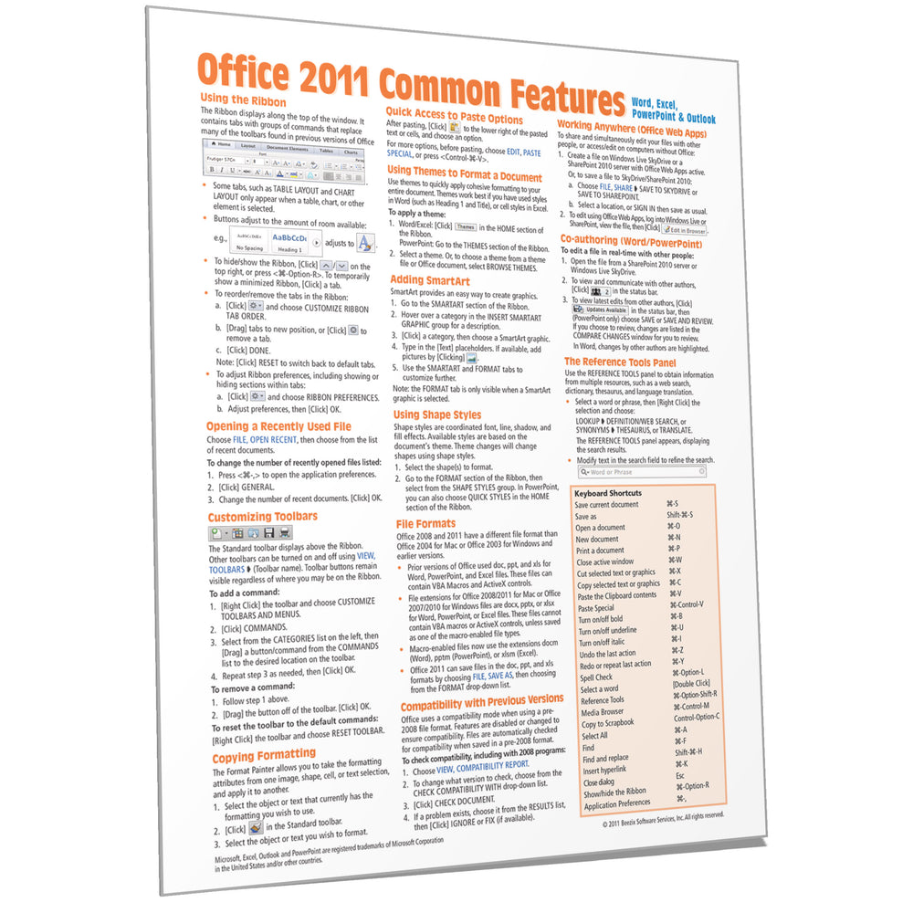 Office 2011 for Mac Common Features Quick Reference