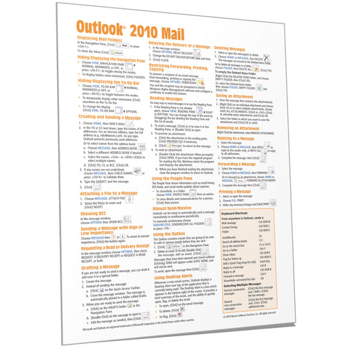 Outlook 2010 Mail Quick Reference
