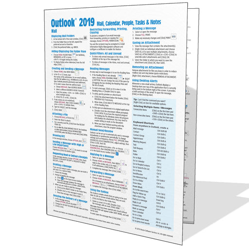 Outlook 2019 Mail, Calendar, People, Tasks, Notes Quick Reference