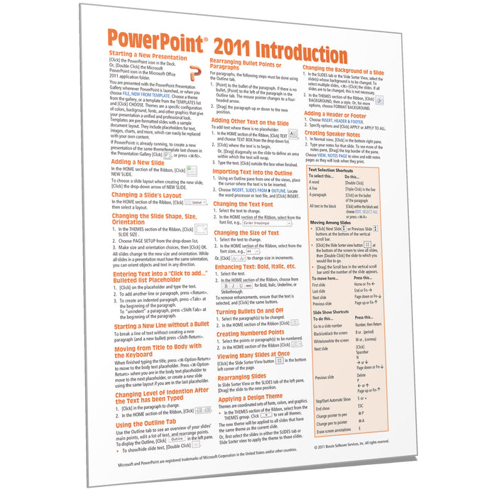 PowerPoint 2011 for Mac Introduction Quick Reference
