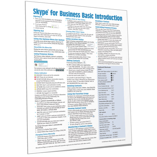 Skype for Business Basic Quick Reference