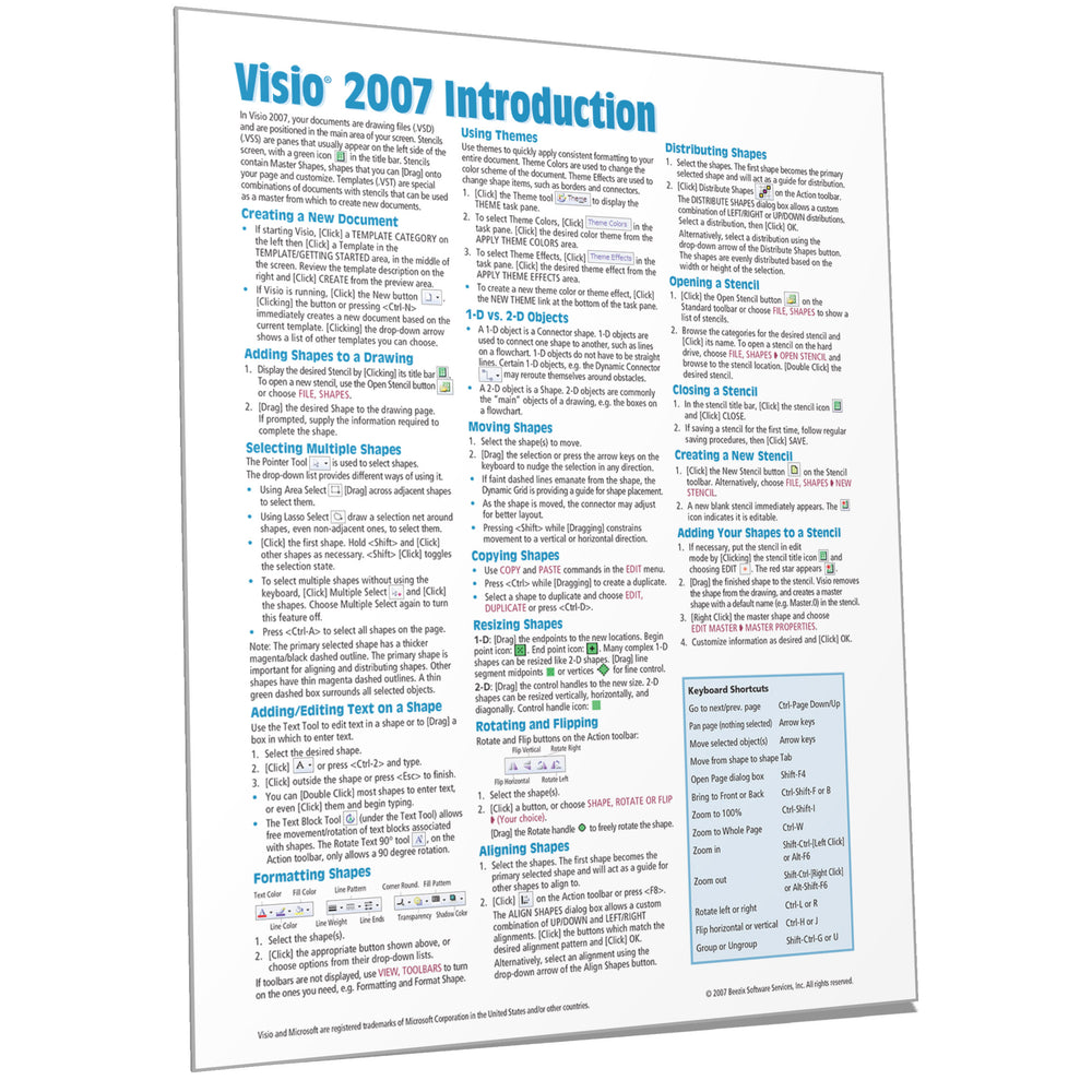Visio 2007 Introduction Quick Reference