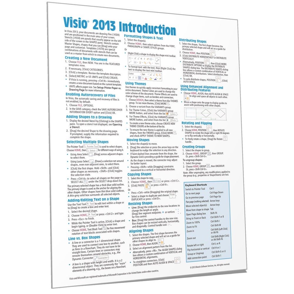 Visio 2013 Introduction Quick Reference