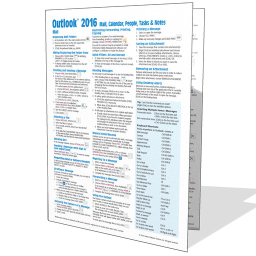 Outlook 2016 Mail, Calendar, People, Tasks, Notes Quick Reference